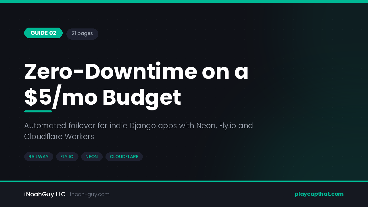 Guide 02 — Zero-Downtime on a $5/mo Budget
