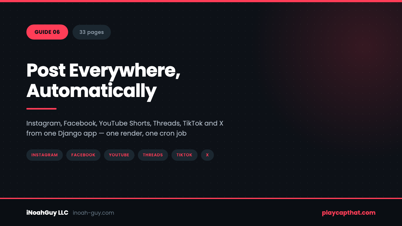 Guide 06 — Post Everywhere, Automatically